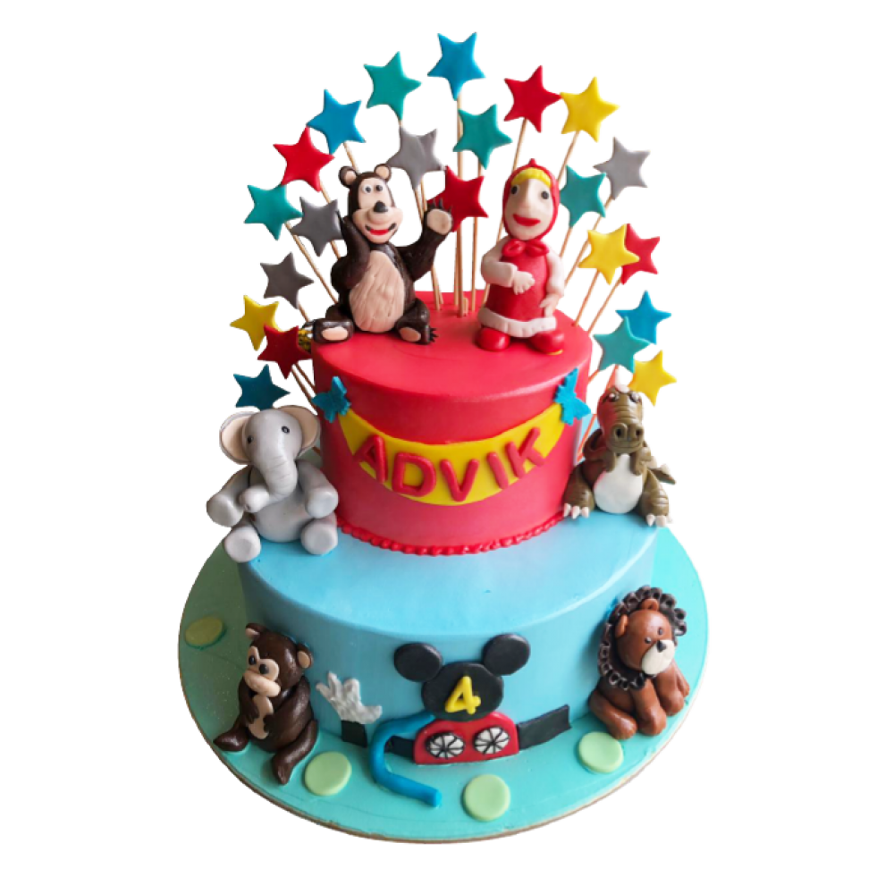Animal Theme Cake