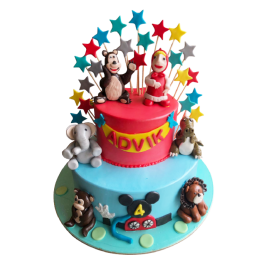 Animal Theme Cake