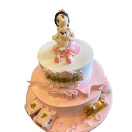 Doll with Teddy Cake