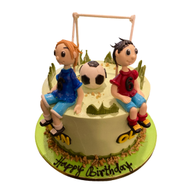 Football with Character theme cake