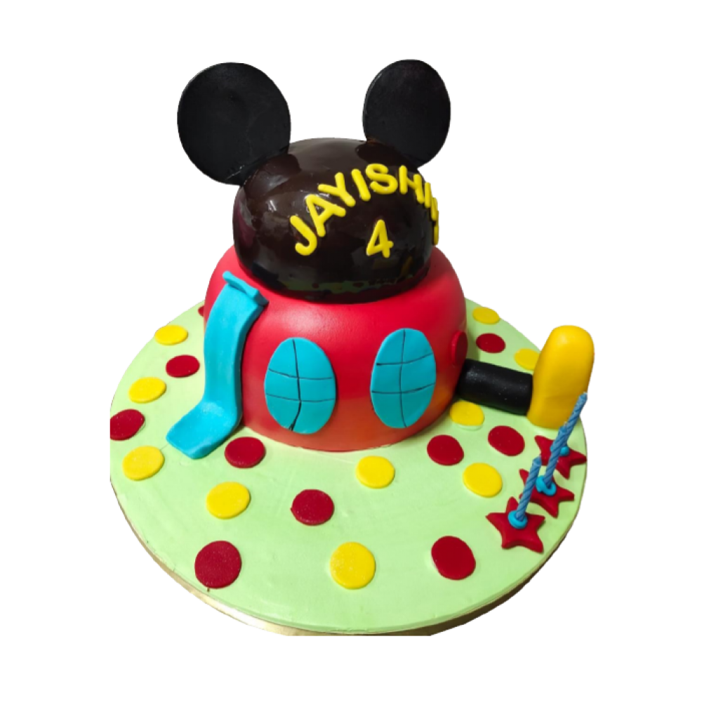 Mickey Mouse Theme Cake