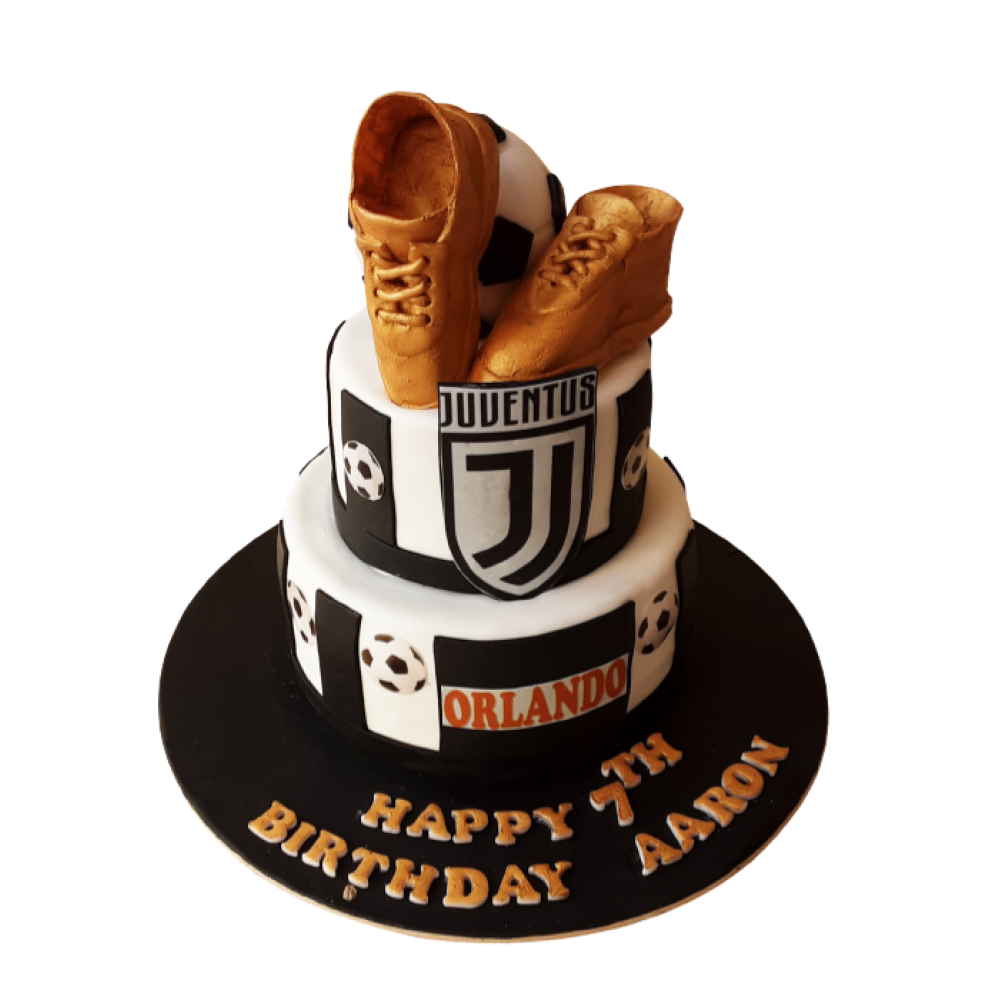 Shoes & Football Theme Cake
